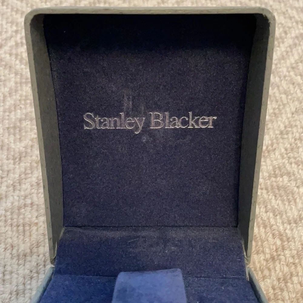New Stanley Blacker Watch Silver Chain Band